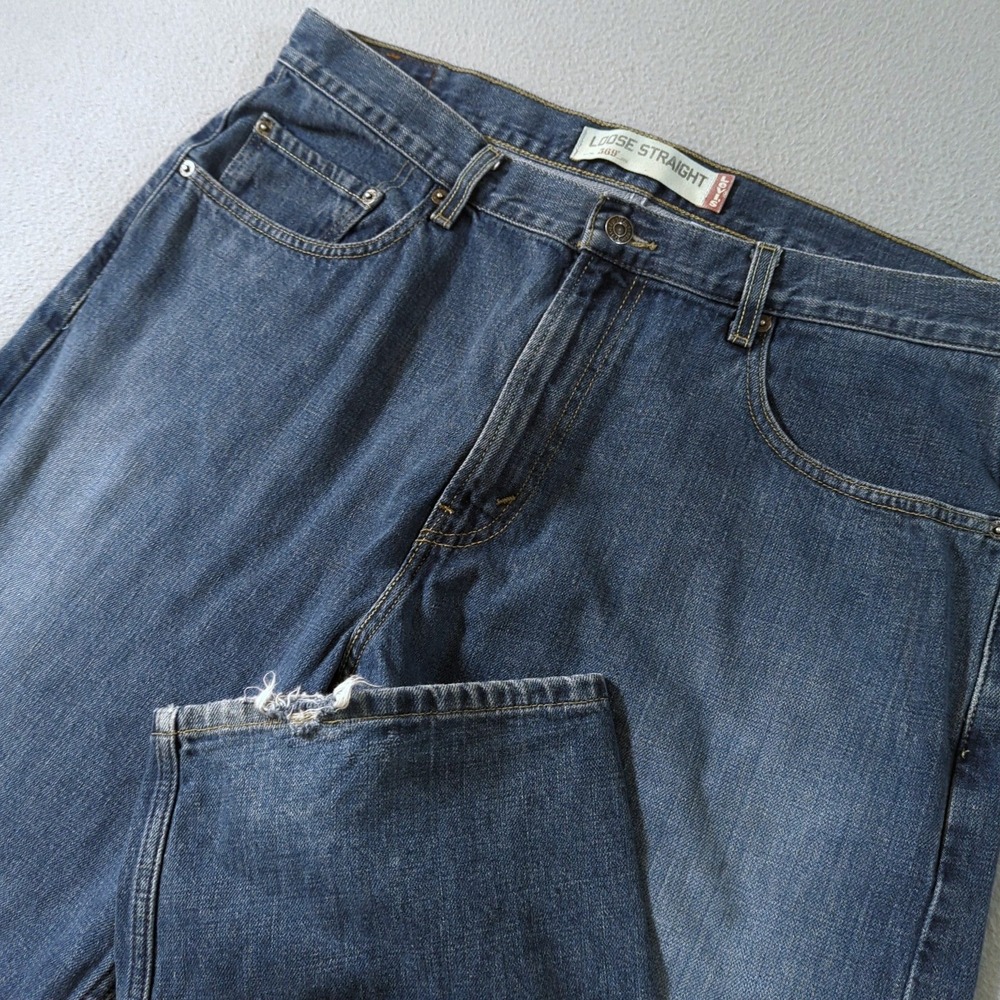 Levi's 569 Loose Straight Jeans Mens 36x34 Blue‎ Vintage Y2K Denim Pants
